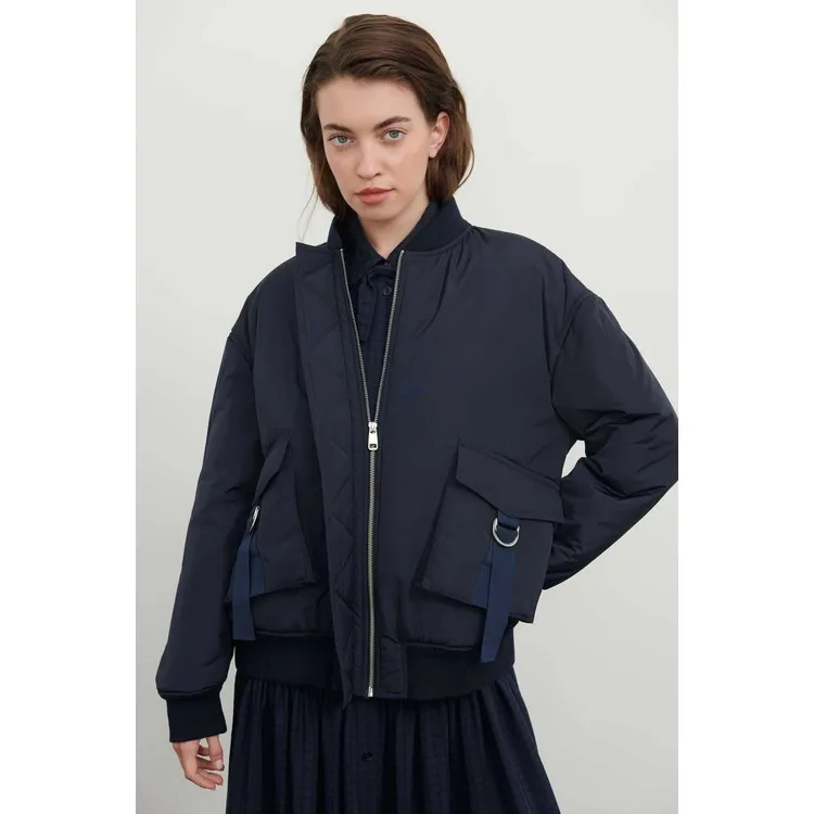 ROMAN Пальто темно-синего цвета