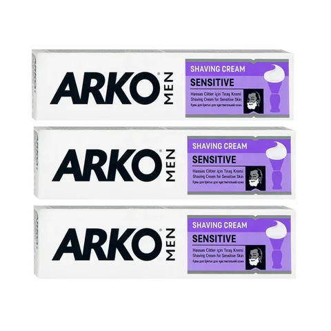 ARKO Крем для бритья SENSITIVE, для чувствительной кожи 65 гр - 3 шт.