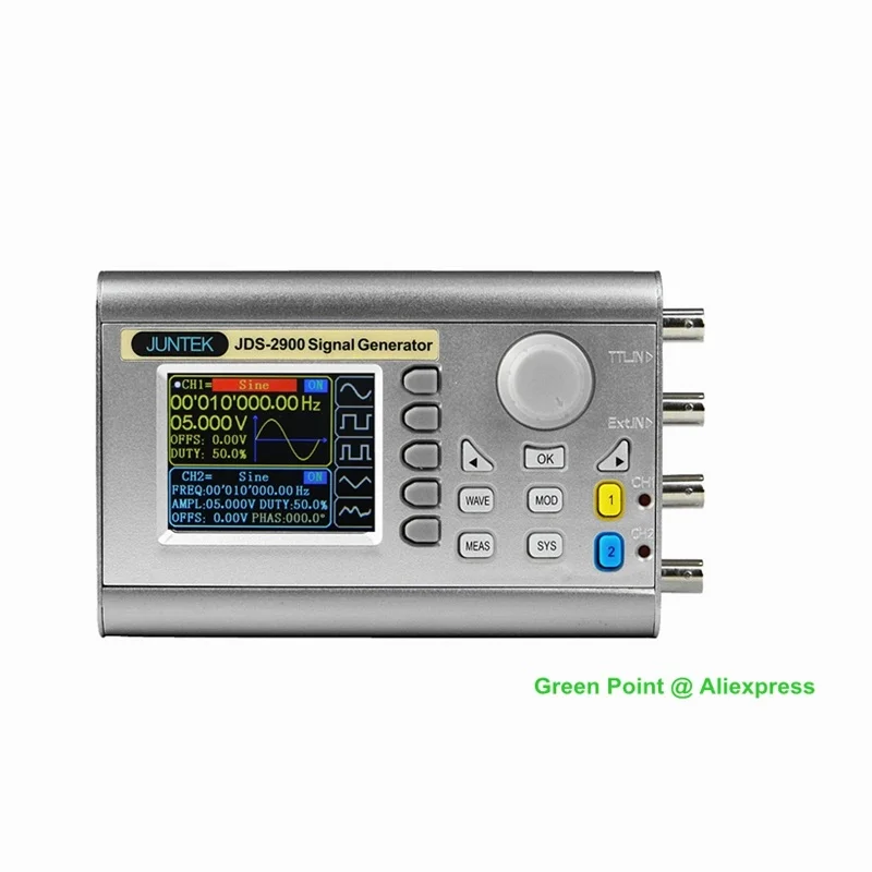 

JDS2900 40MHZ Digital Control Dual-Channel DDS Function Signal Generator LCD Display Frequency Meter Arbitrary Waveform Counter