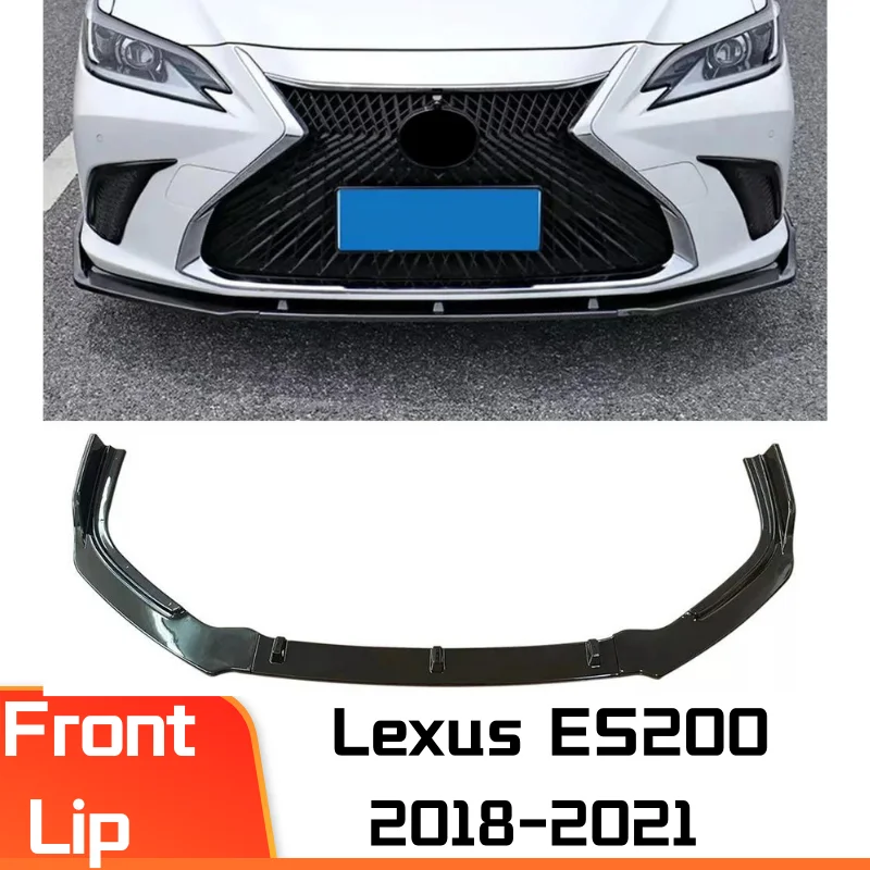 

Good Quality Sporty Front Bumper Lip for Lexus 2018-2021 2022 ES260 ES300 ES200 ABS Car Bodykit Auto Parts