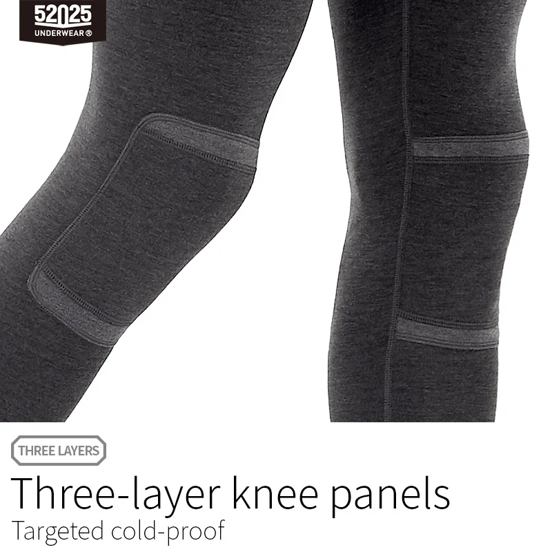 52025 Men's Thermal Leggings Warm Thermal Tights Graphene Soft Warm Fleece-lined Comforable Multi-layer Leggins Thermo Botttoms