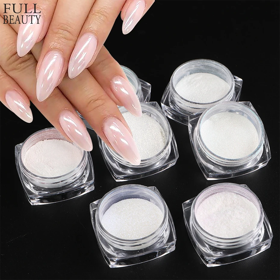 

Многоцветная жемчужная оболочка набор порошка для ногтей хромовый блеск пигмент для ногтей Феи Блестящий пылезащитный мерцающий маникюрн...