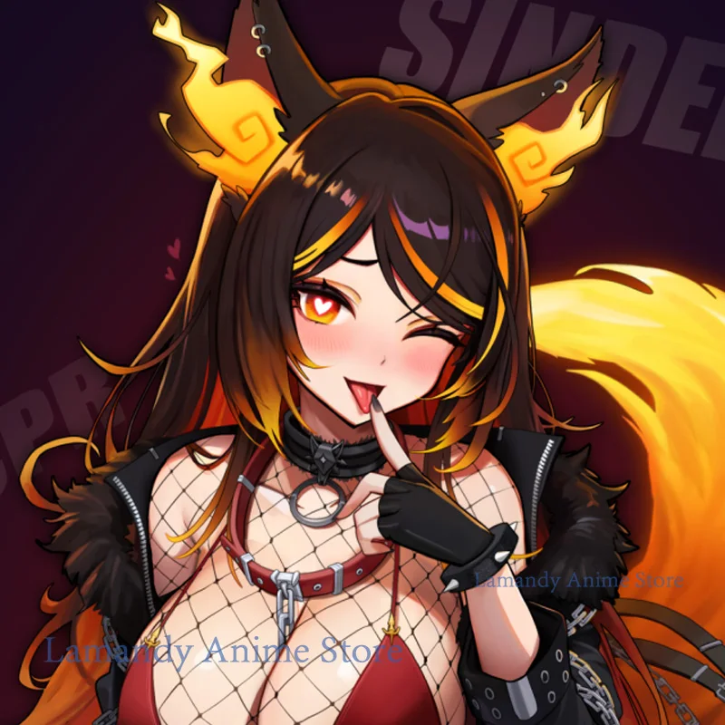 Двусторонняя наволочка Dakimakura Sinder Vtuber с аниме принтом для тела в натуральную