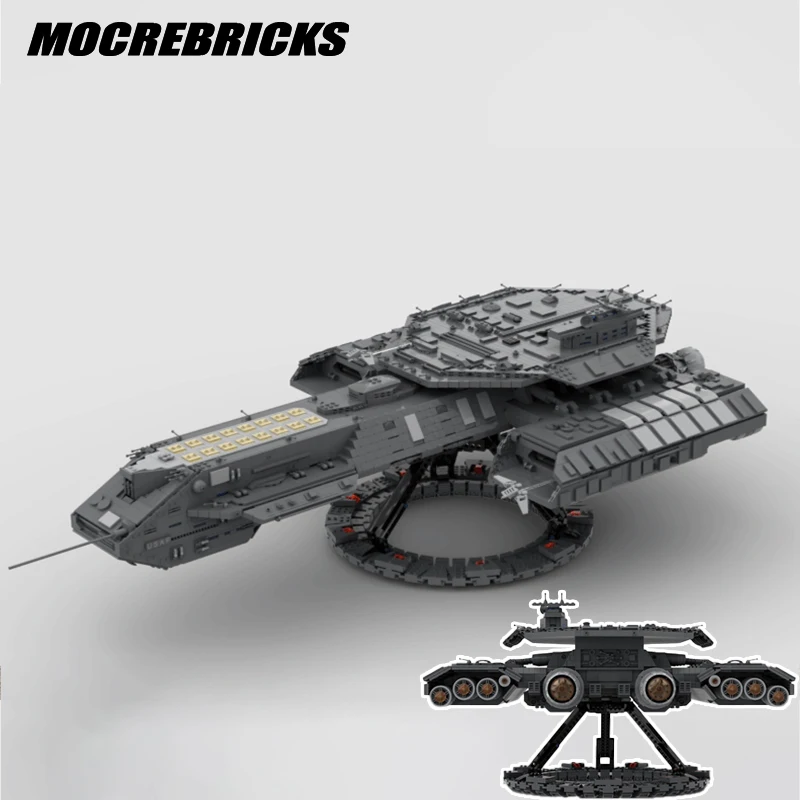

MOC-35381 Star Movie Space Battleship USS Daedalus Asgard Transporter Building Blocks Kit Spaceship Collector Model Bricks Set