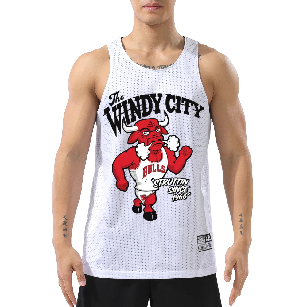 

New Summer Mens Bullse 23 Vest Sleeveless Breathable Sports Mesh Training Tank Quick Dry Basketball Jersey For Men Running Tops