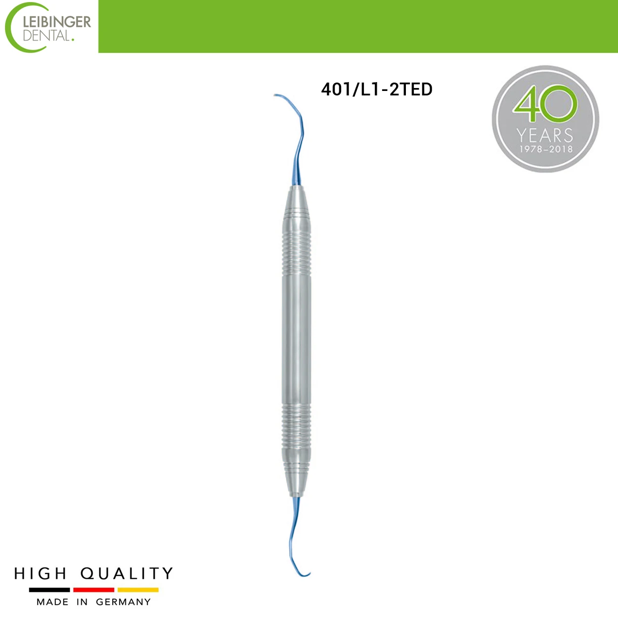 

Otto Leibinger Titanium Curette L1-2T-ED-имплантат Чистящая кюретка
