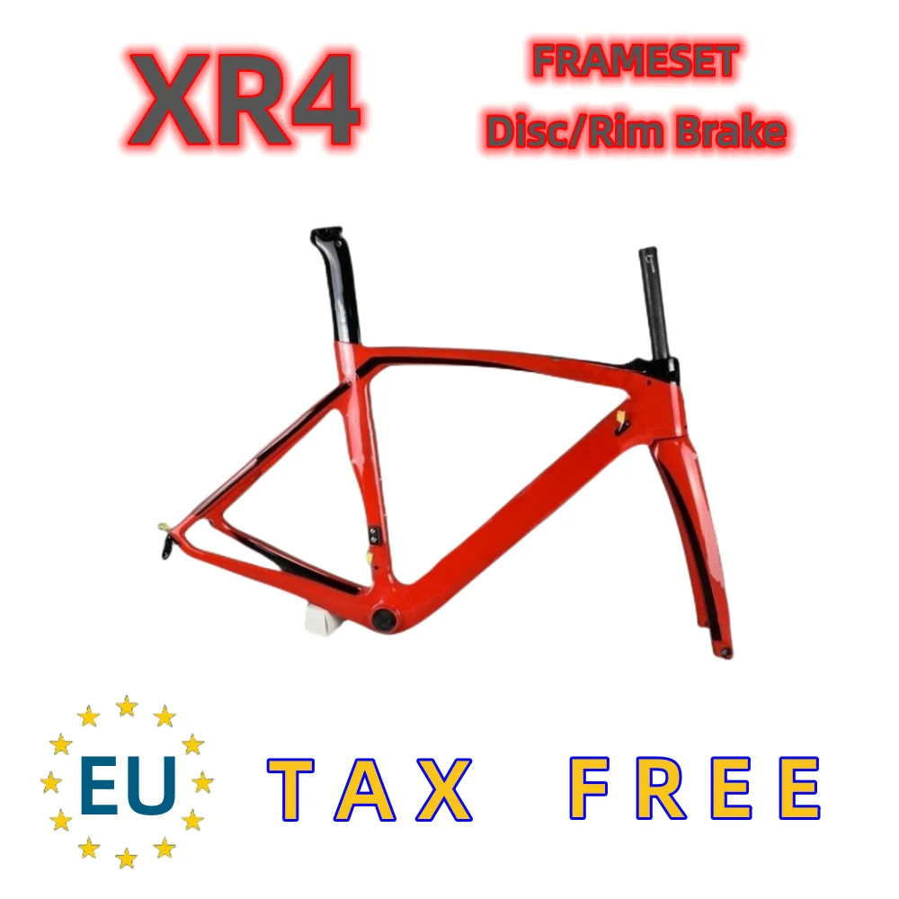 

2022 XR4 карбоновая рама, Тайвань, красная карбоновая рама для дорожного велосипеда Mader T1100 UD, рама для велосипеда