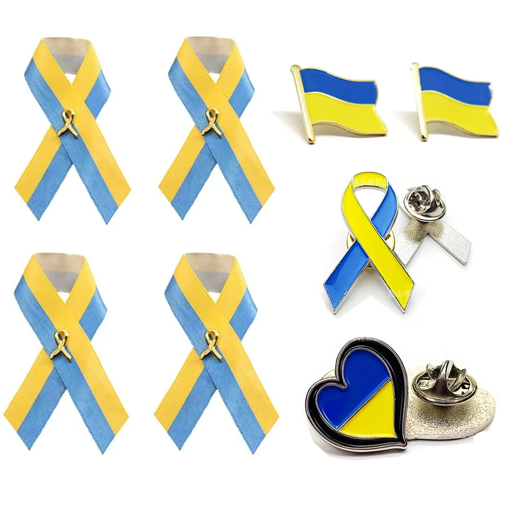 

Булавка с флагом Украины, значок с отворотом, значок, брошь, иконы, брошь с узлом мира, благотворительная коллекция, брошь, аксессуары, национ...