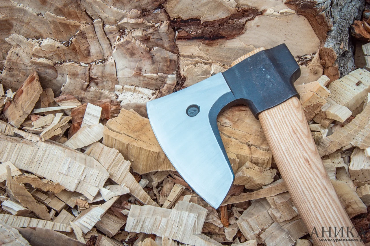 Кованый топор для машины и на дачу Кмет |