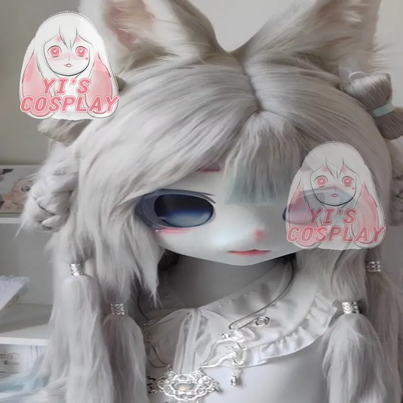 Кигуруми с пушистой головой для косплея Yis сделанная на заказ