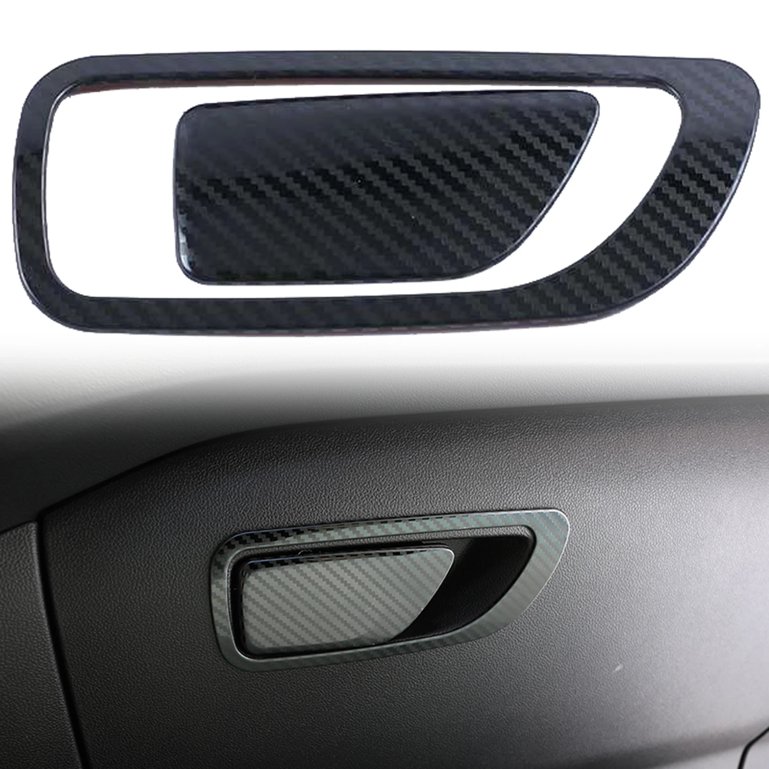 

For Ford Puma 2019-2022 Car Accessories Stainless Steel Glove Box Handle Cover Trim 2pcs