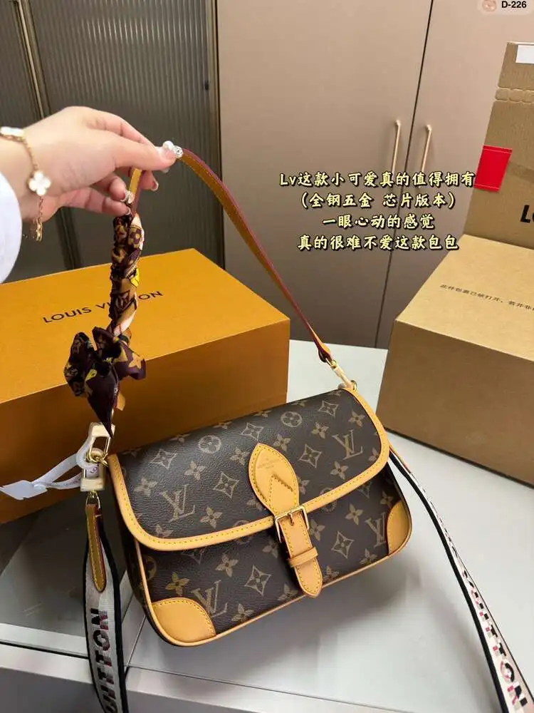 Новая Модная Сумка Через Плечо От Компании Louis Vuitton С ТэксТюрой-старшей Женская |