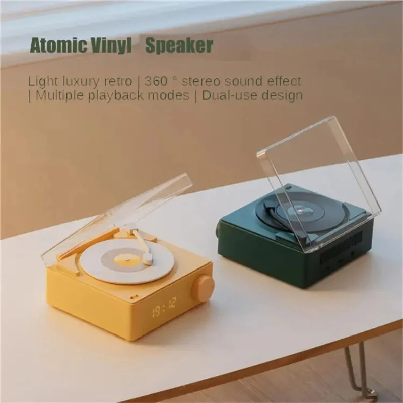 Vinyl Record Player Desktop Sound Box For Room Bedroom