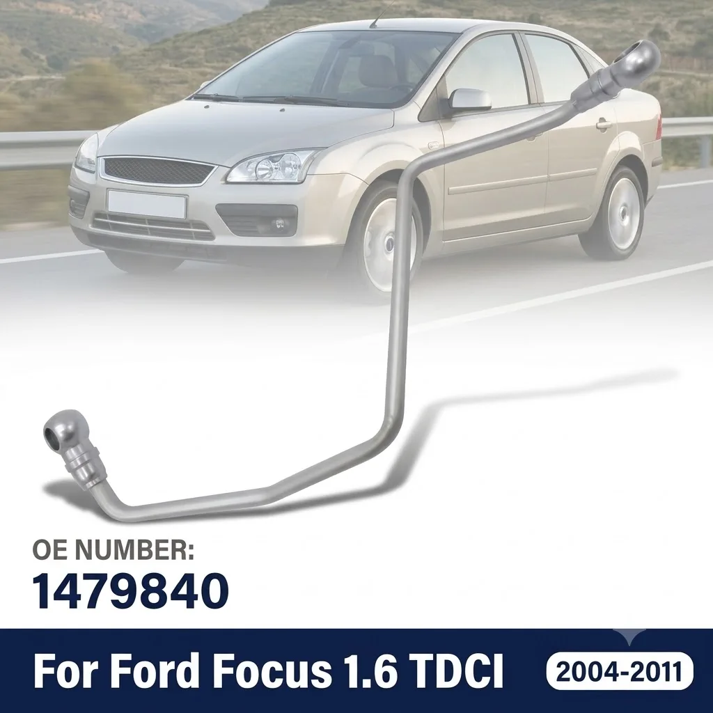 Фото Трубка подачи турбо-масла для Ford Fiesta Focus C-Max 1.6TDCI 90 л.с., Citroen Berlingo C3 C4, Peugeot 207 307 308 Expert 1479840 №1