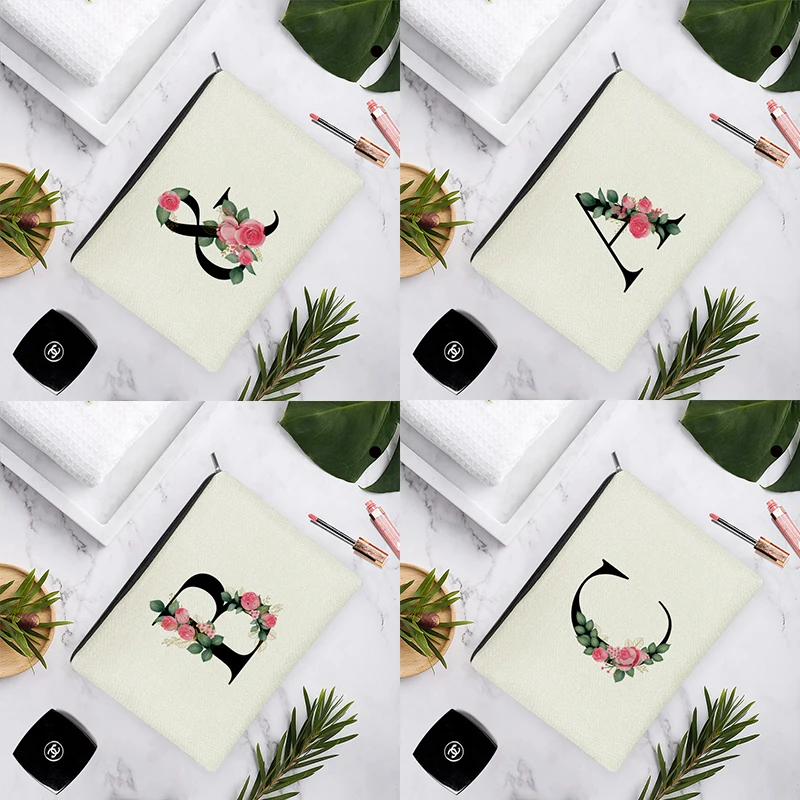 

Фотообои с английскими буквами и белыми рисунками для женского макияжа, Свадебный органайзер для карандашей, 15x2, 2 см/18x25 см