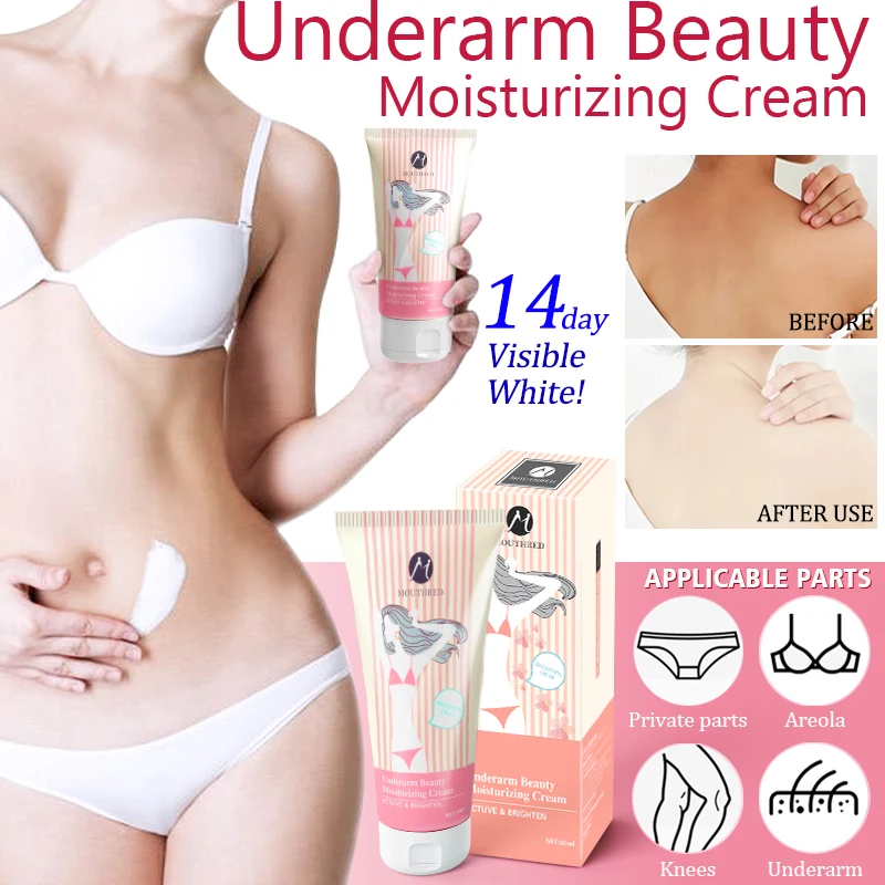 

Mouthred Body Whitening Cream Underarm Knee Buttocks Private Remove Melanin Pigmentation Improve Dull Nourish Brighten Skin Care