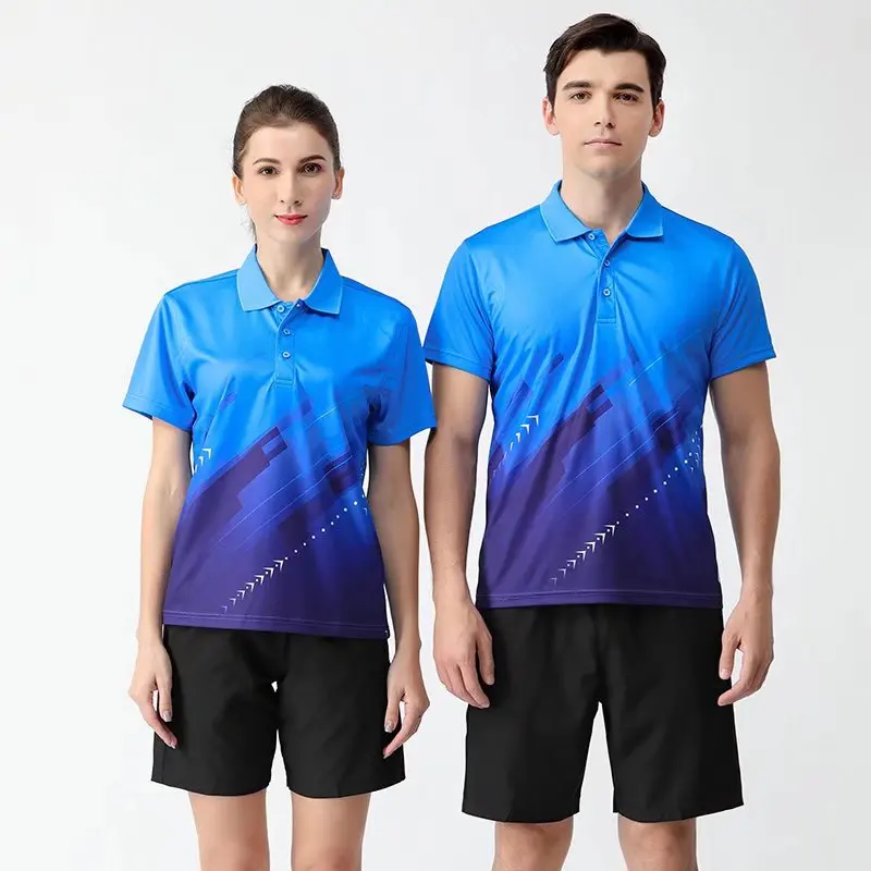 

New Tennis Shirt Women Men Kids, Quick Dry Badminton Sports Clothes Table Tennis Jerseys Shorts Badminton Clothing Ladies Sports