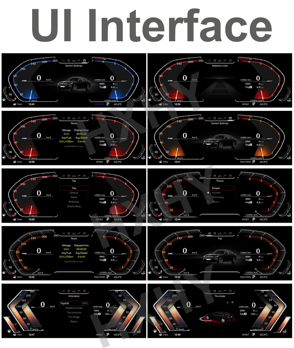 2024 новейший оригинальный автомобильный цифровой кластерный прибор для BMW 7 серии