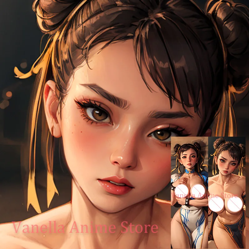 Двусторонняя наволочка Dakimakura Chun Li с принтом аниме в натуральную величину