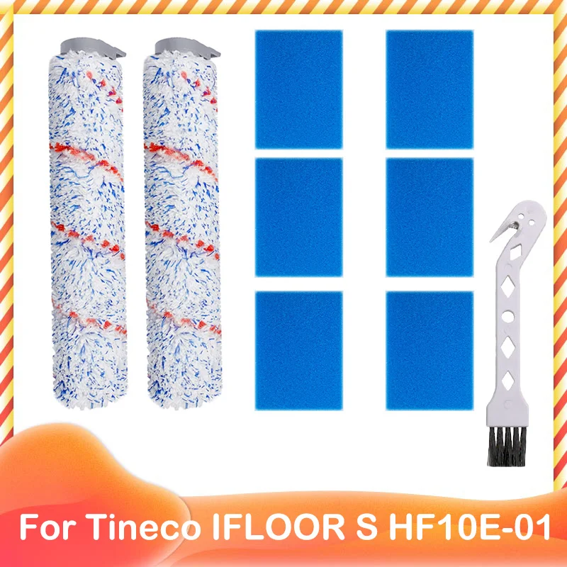 

Replacement Soft Roller Brush Pre Filter Sponge for Tineco IFLOOR S HF10E-01 Cordless Hard Floor Cleaner Spare Accessories