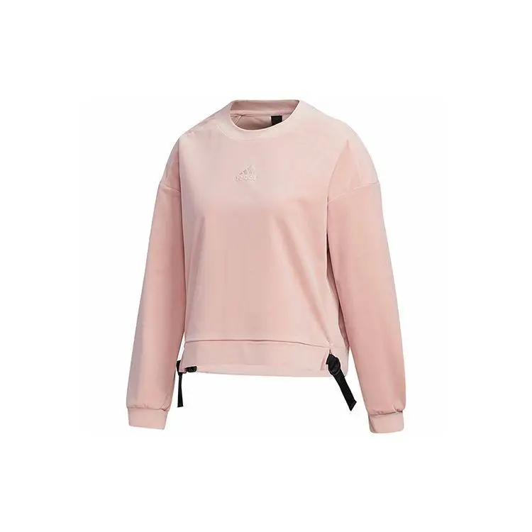 Удобный повседневный пуловер-толстовка Adidas женские топы ярко-розовый GM1462