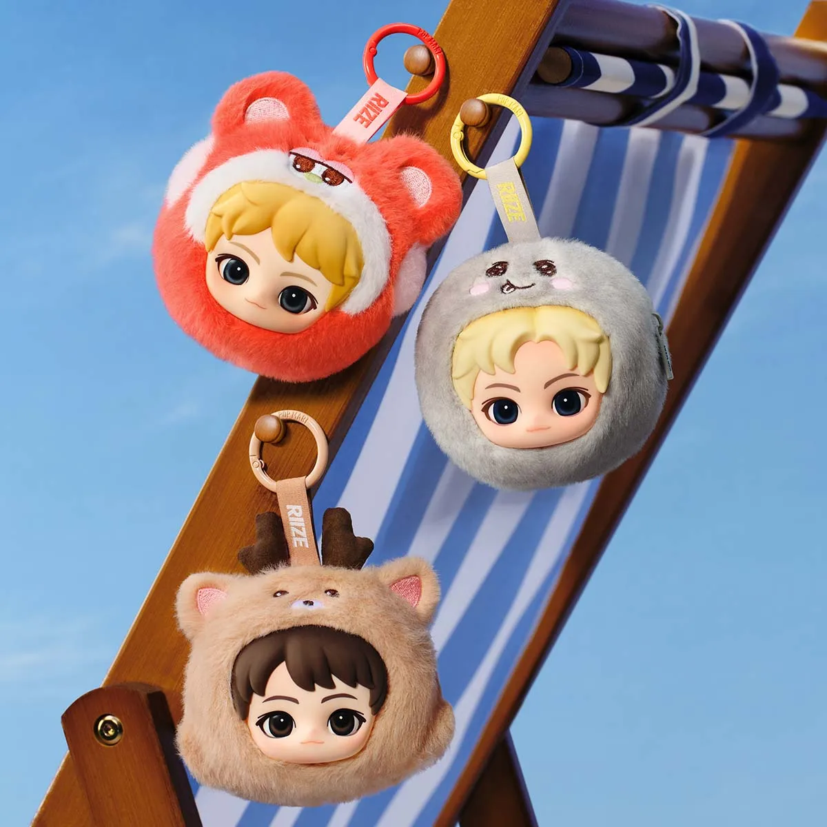 Фото 【Великобритания】POP MART RIIZE Fluffy Club Series Мини-брелок-мешочек 1 шт./6 шт. POPMART Милый коллекционный подарок №3