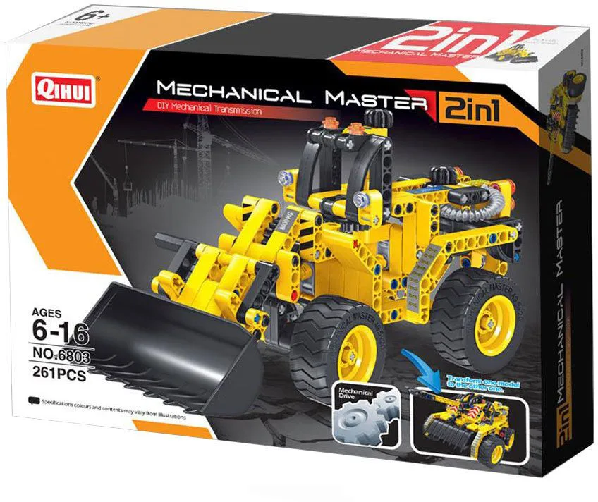 Конструктор 2 в 1 (бульдозер и танк) QiHui Technics 261 деталь - QH6803 (QH6803) |