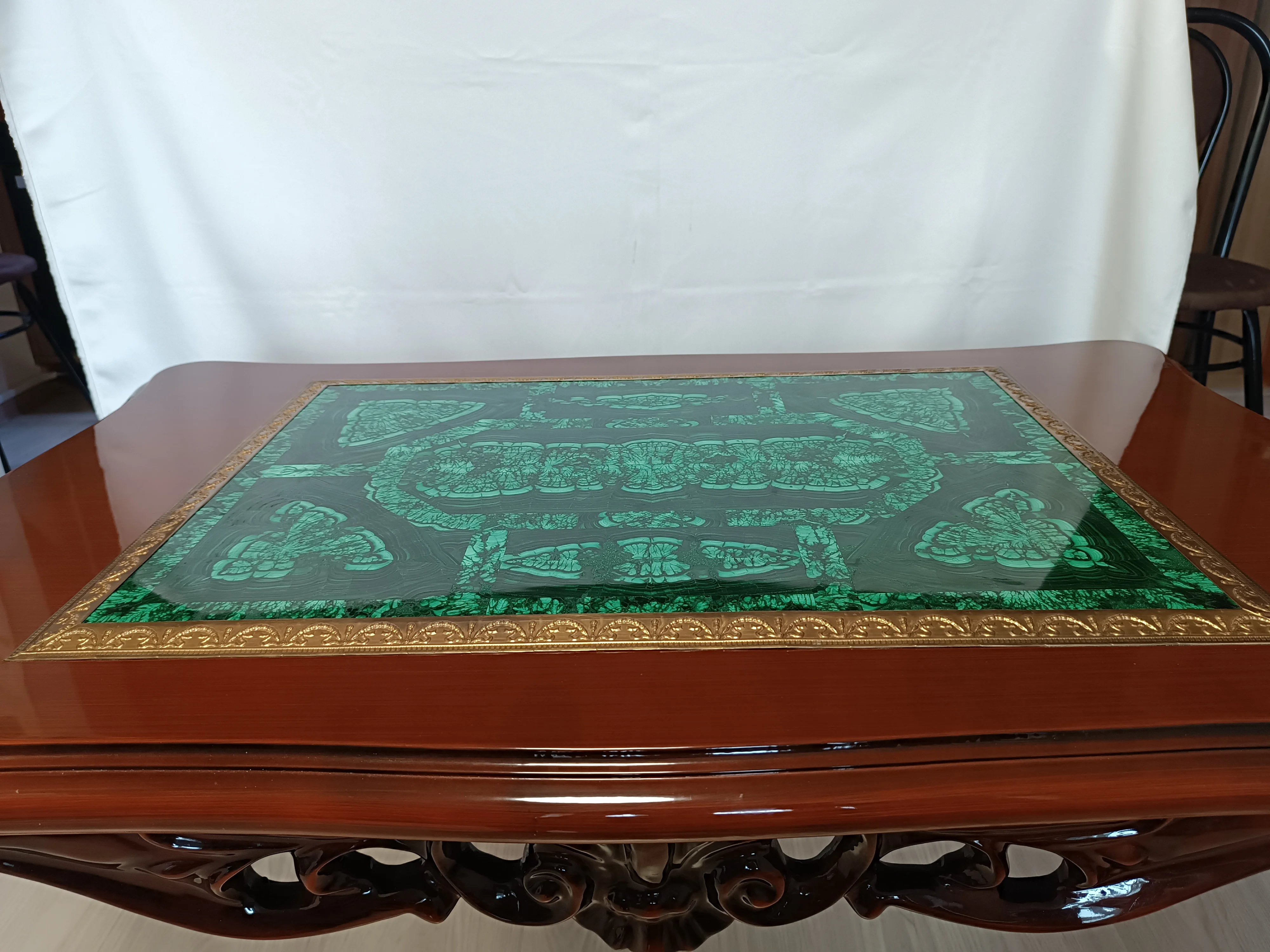 Стол Журнальный малахитовый