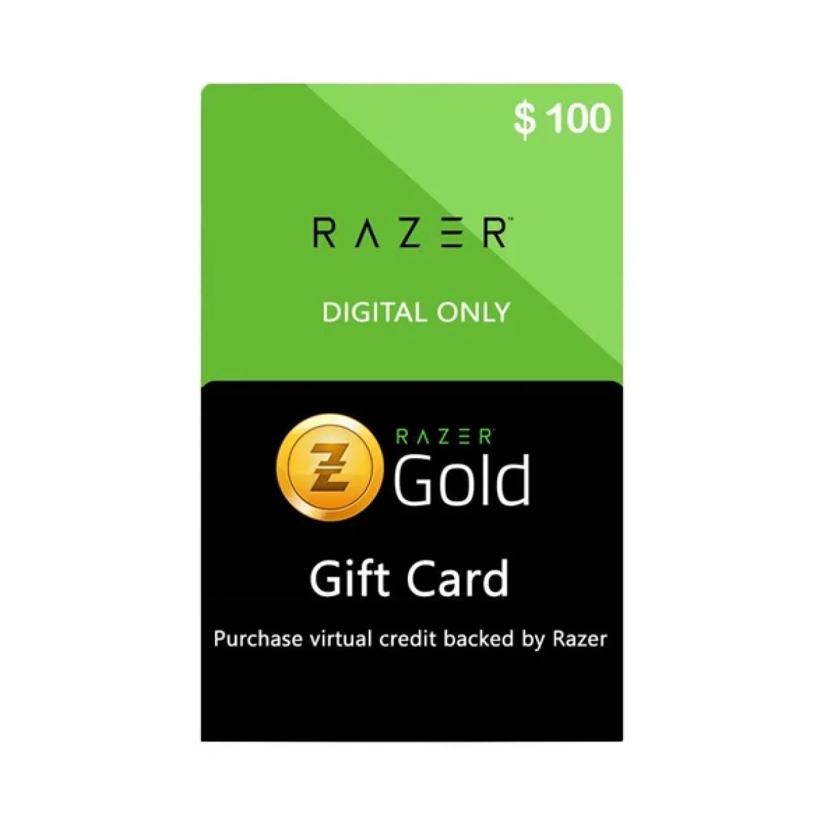 

Genuine_Razer Gold Gift Card ($100)