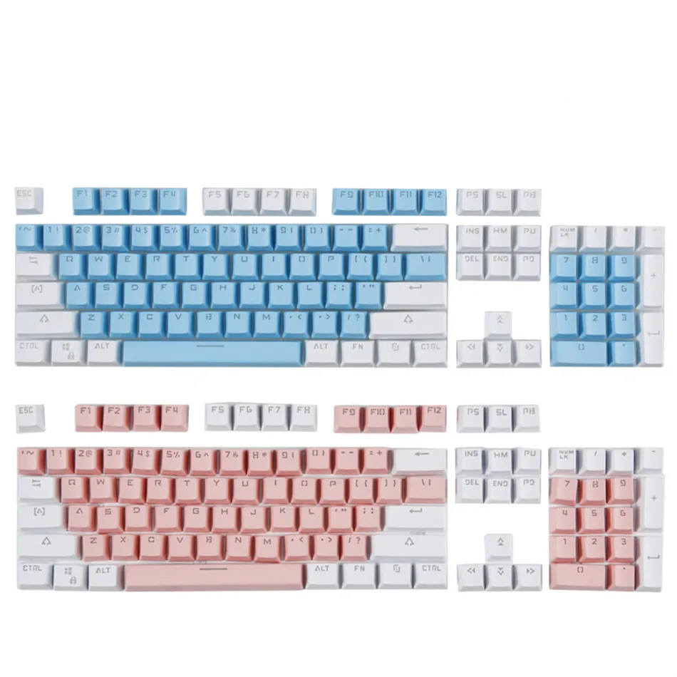 

104pcs/set Universal Mechanical Keyboard Keycap Ergonomic Backlit Double Shot Key Cap Keycaps for OEM Mechanical Keyboard