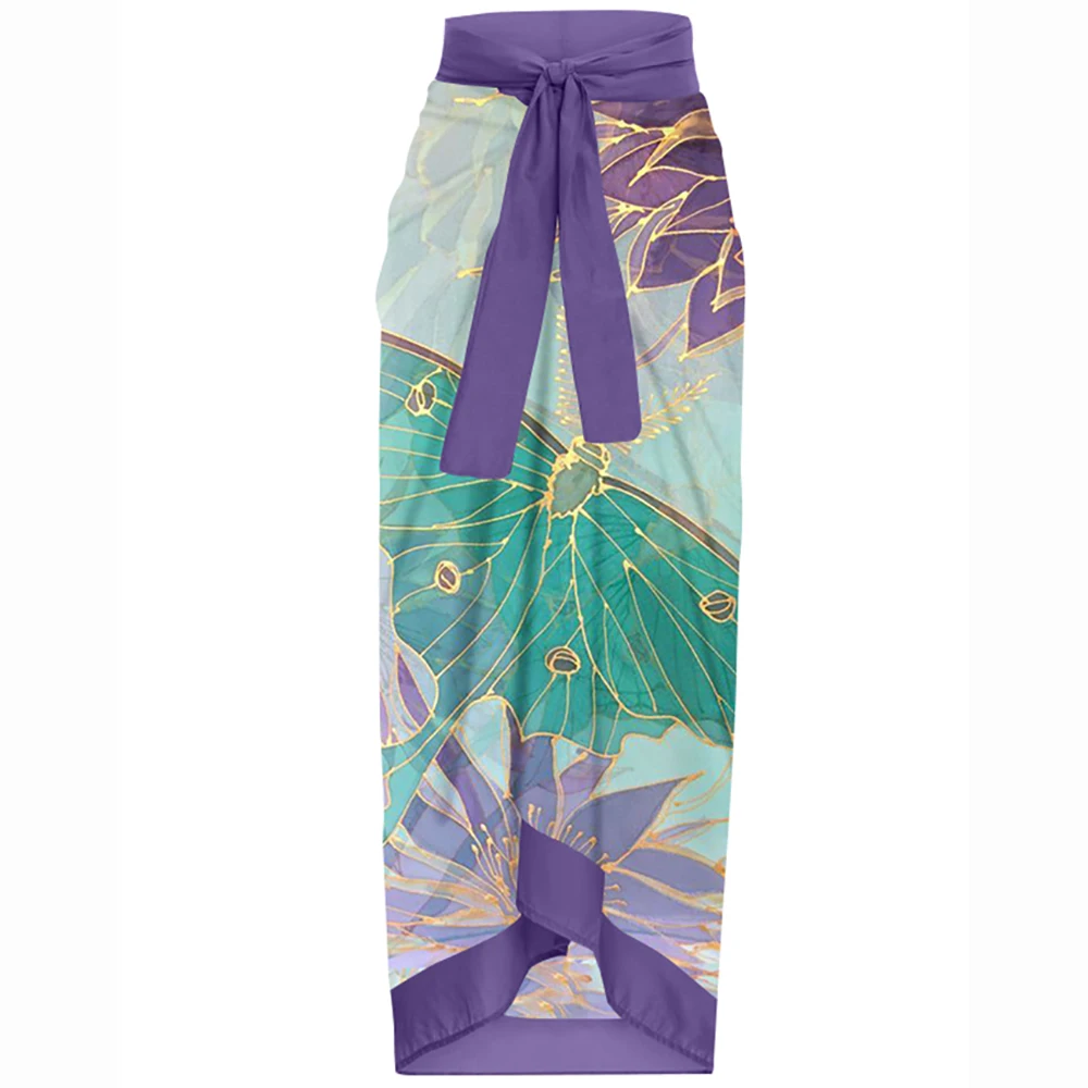 Luxury Women's Bathing Suit Vintage Butterfly Floral Print One-piece Swimsuit Summer Beachwear Push Up Slim Swimwear 2022 Bikini