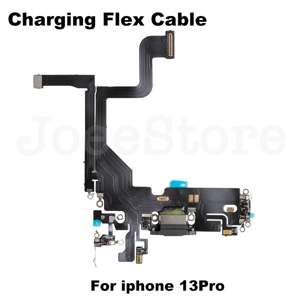 Фото 1 шт. зарядный порт Flex для iPhone 13 Pro Max Mini USB док-станция зарядное устройство Коннектор с микрофоном наушники аудио разъем гибкий кабель №4