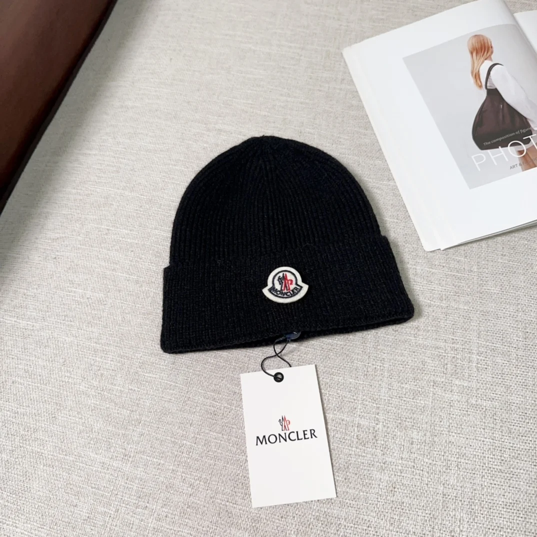 копия 1: 1 Вязаная Шапка MONCLER Новые Мужские И Женские Теплые Вязаные Зимние Шапки