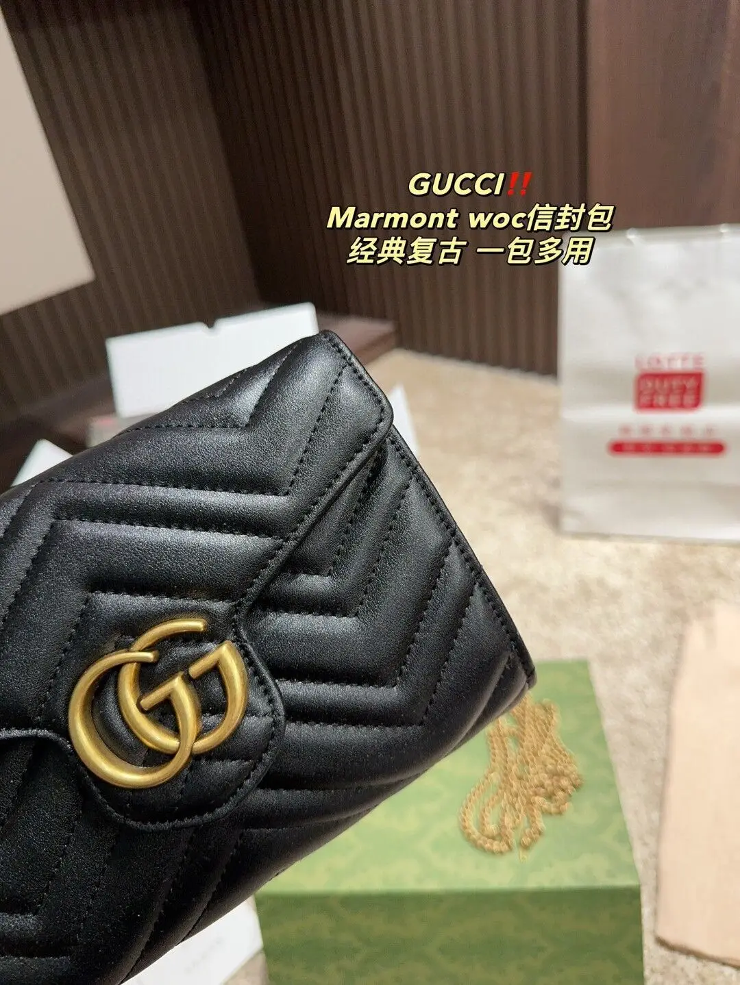 Сумка Из ВолоВьей Кожи В Стиле Gucci 20СМ*14СМ