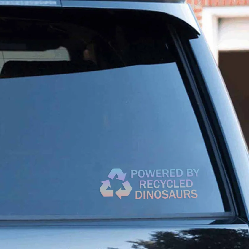 

Symphony Powered by recycled Dinosaur Stickers Eco-friendly Creative Decals Car stickers Vinyl Waterproof 19CM*6CM