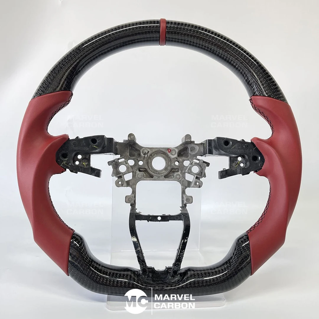 

100% Real Carbon Fiber LED Performance Steering Wheel Display Compatible for Honda