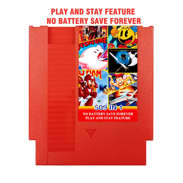 NES 509 in 1 Game Cartridge For 1024MBit Video Console Memory Chip Support Save Progress | Coin Operated Games