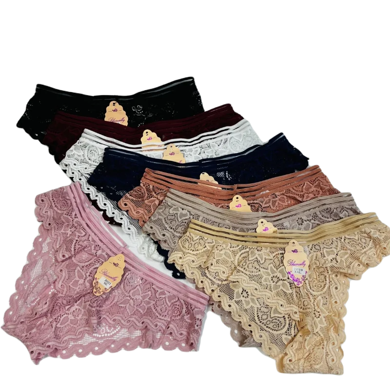 Набор ажурных женских трусиков мягкое кружево Женские трусики набор 4 штуки