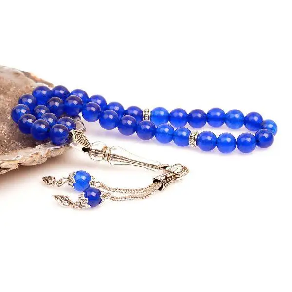 

Четки из голубого нефрита (8 мм)