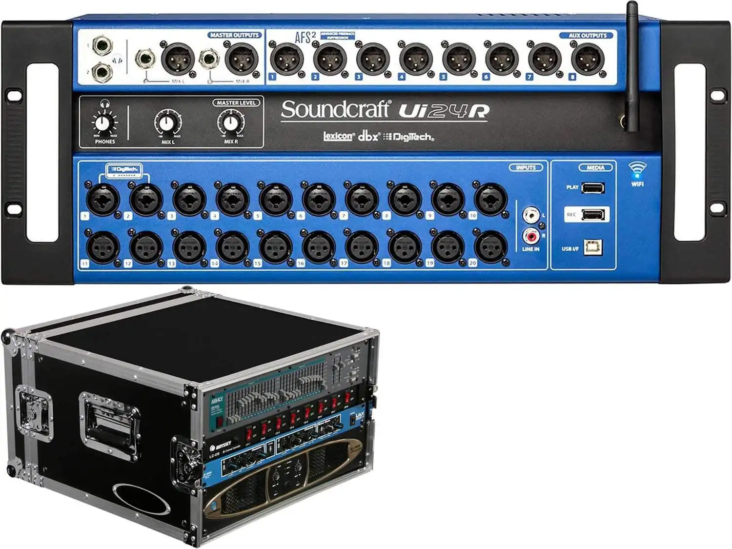

Распродажа Soundcraft Ui24R 24-канальный цифровой микшер/многоканальный USB-рекордер с беспроводным управлением и бесплатным чехлом