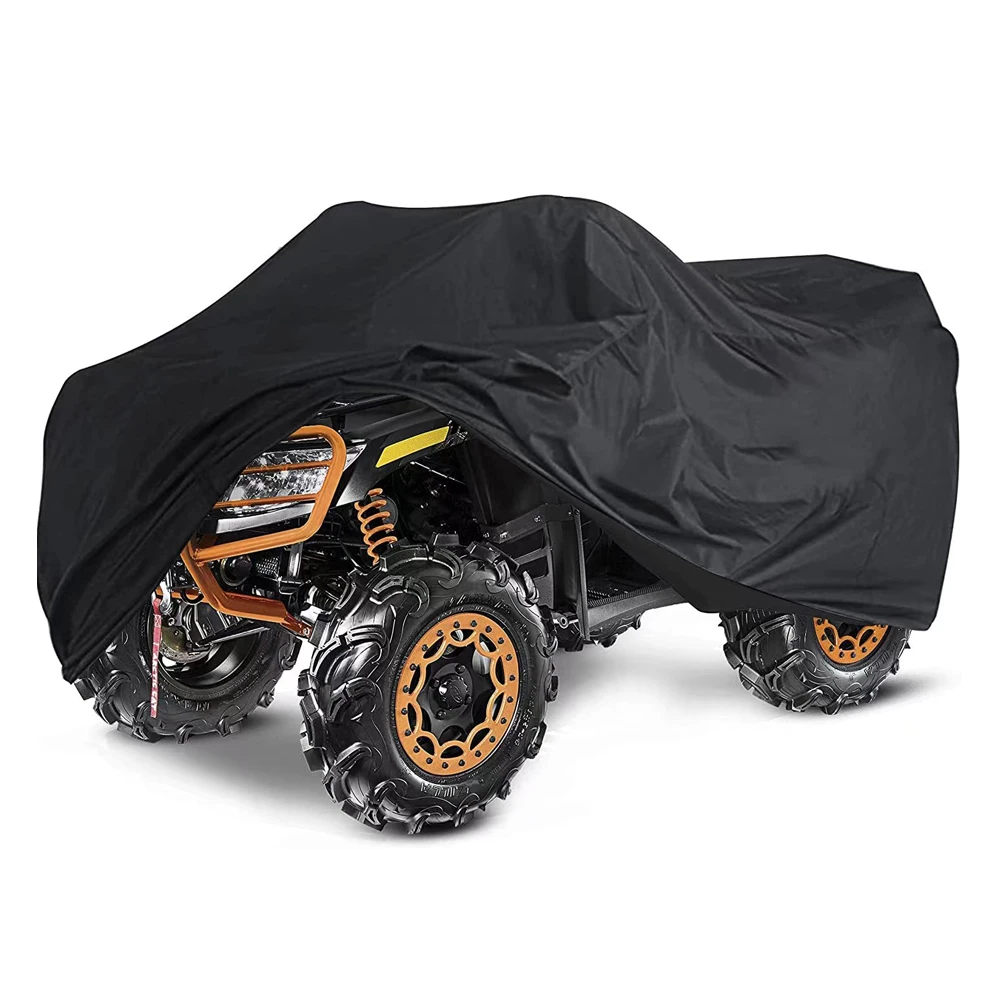 

Waterproof ATV Cover 210D Oxford Heavy Duty Black Quad Cover 4 Wheeler Covers All Season Outdoor UV Protection
