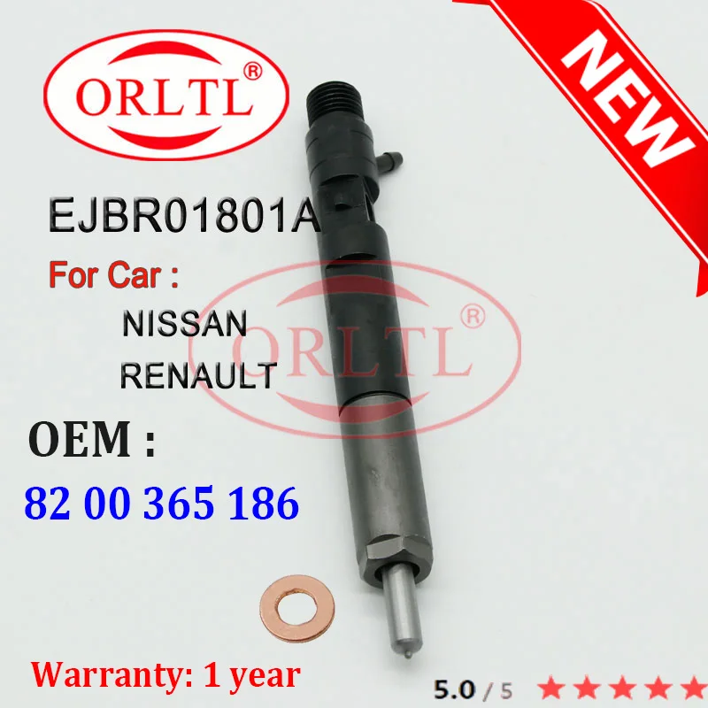 EJBR01801A Новая форсунка дизельного топлива для Delphi 82 00365 186 8200365186 Для Renault Clio Kangoo Megane