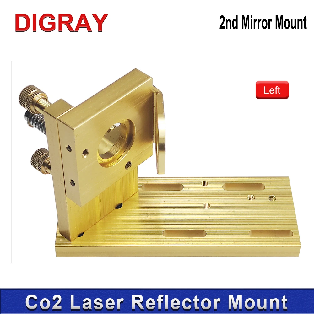 DIGRAY Co2 Лазерный отражатель Держатель зеркала Второе зеркало с креплением для лазера 25 мм Зеркальное крепление Встроенное крепление для гравировального станка Co2