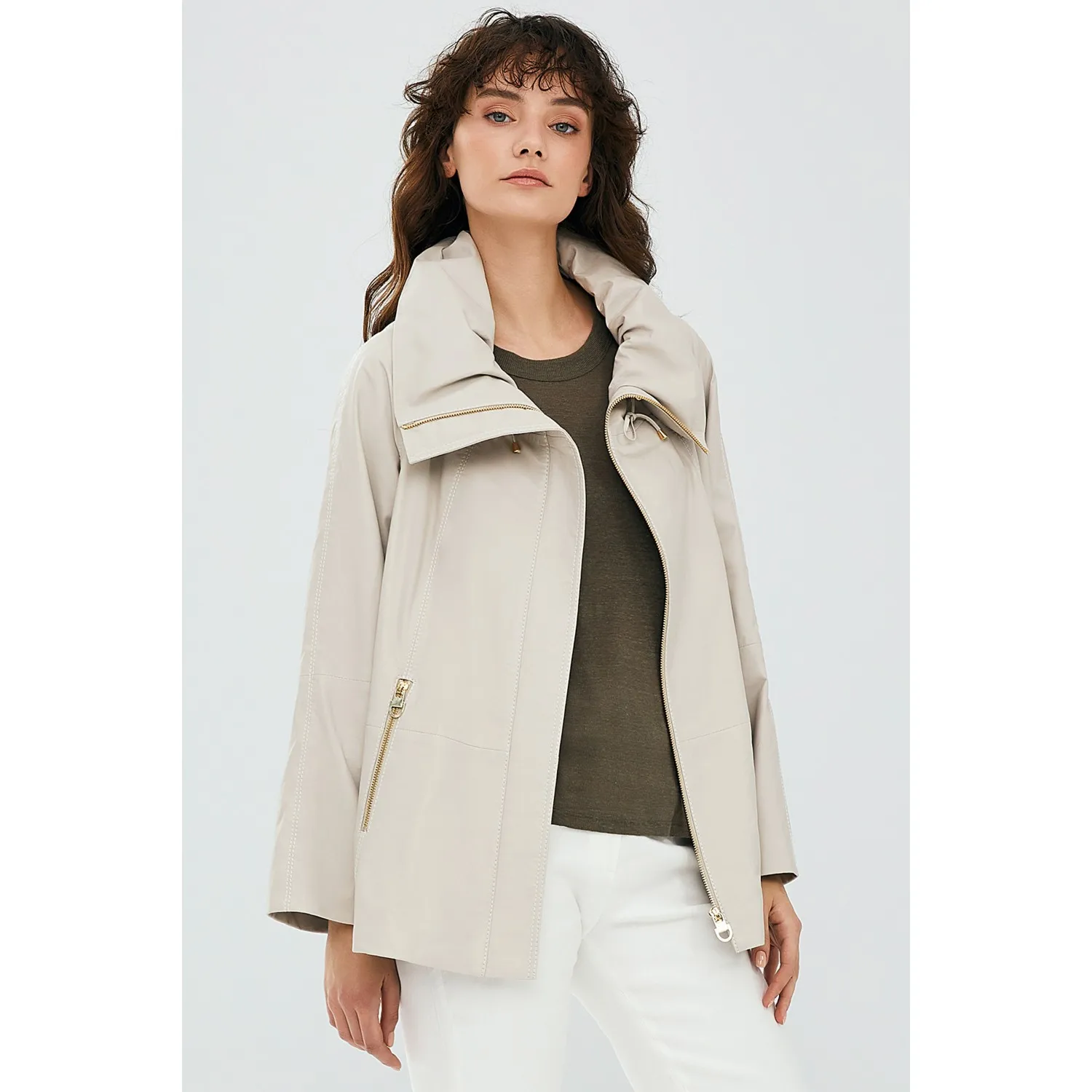 Derimod Женское кожаное пальто