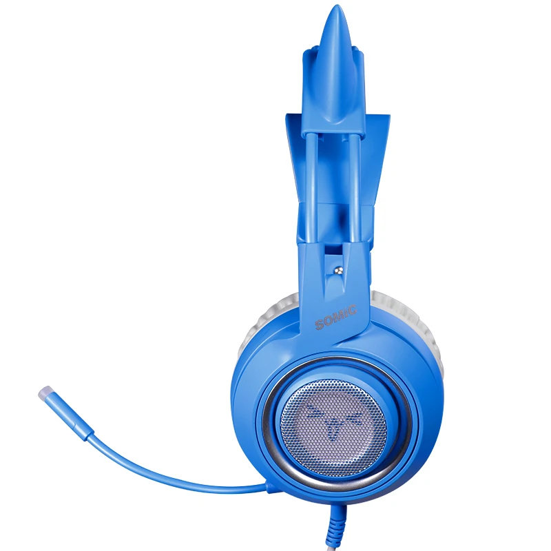 Синие проводные наушники SOMIC G952S игровая гарнитура с микрофоном стерео для PS4 XBOX