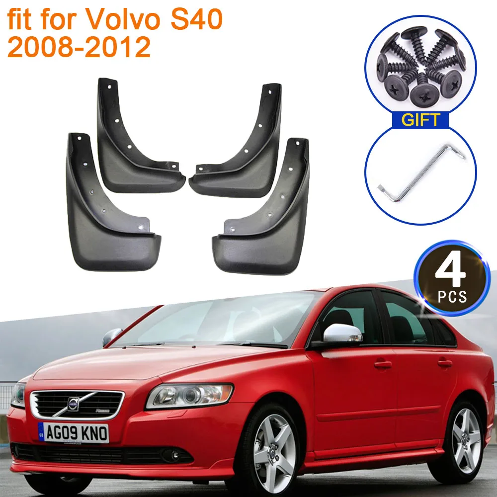 

4x для Volvo S40 2008 2009 2010 2011 2012 брызговики брызговики обновление переднего и заднего колеса аксессуары для укладки автомобиля