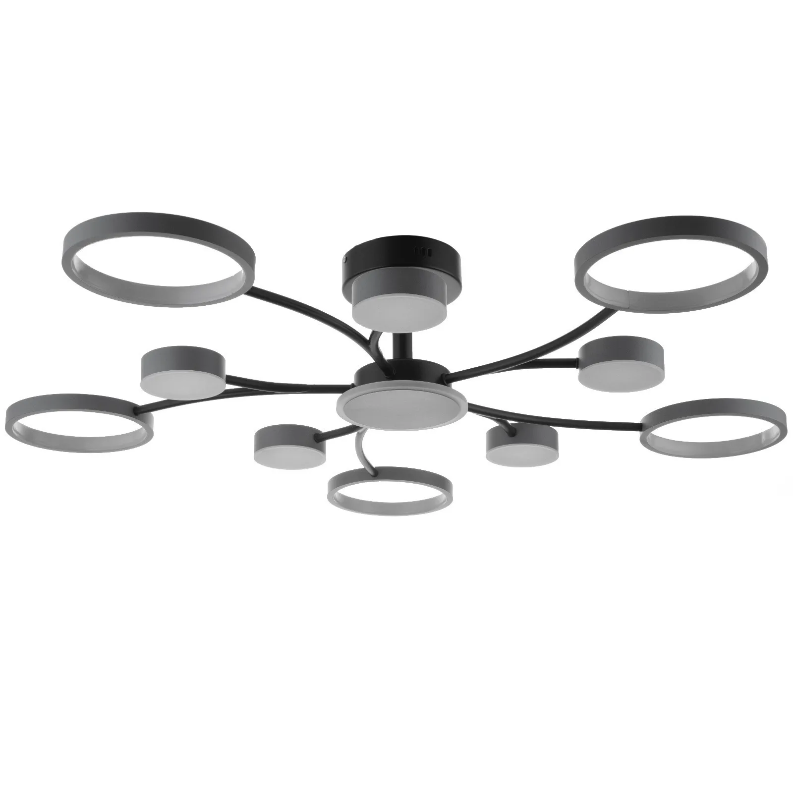 Люстра с ПДУ 2299/11GR LED 216Вт 3000-6000К серый 97х97х18 см BayerLux