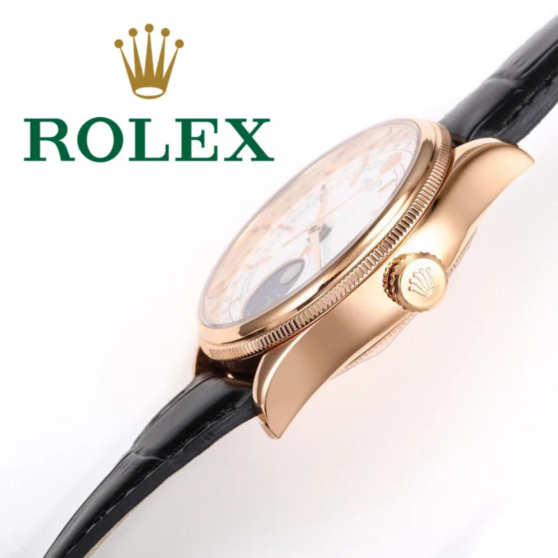 Часы в стиле Rolex салон европейской и американской моды золотое белое покрытие
