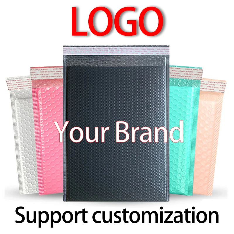 Bubble Bag Custom Logo Mailer Self Seal Padded Envelopes Packaging Bags for Business Can Add Your Logo