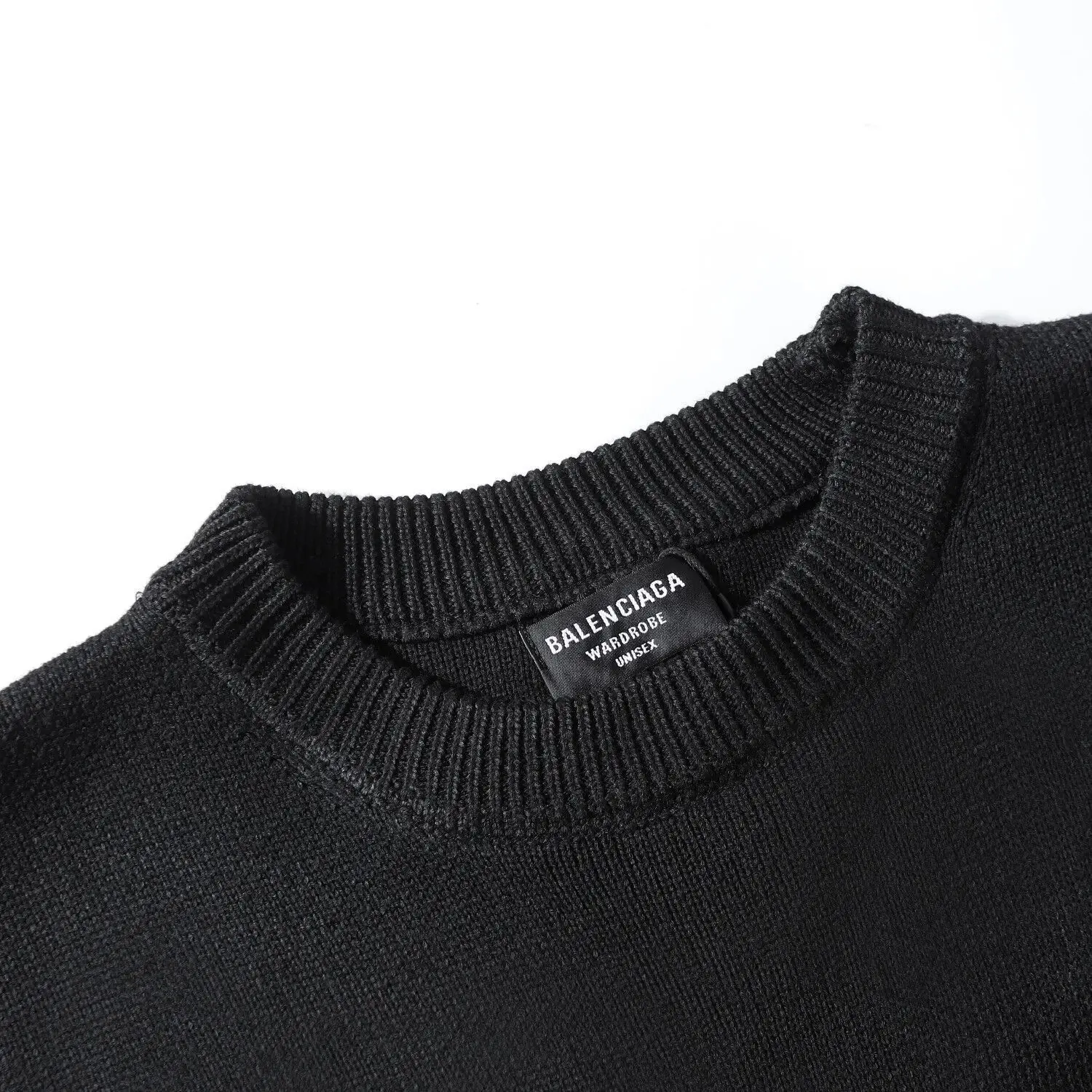 Balenciaga Толстый Вязаный Свитер С Круглым Вырезом Для Пар ОграниченнОе Количество